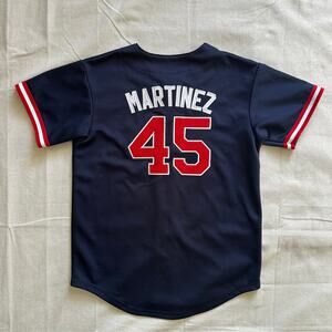 Vintage Majestic Pedro Martinez Red Sox Jersey Size Youth L, Womens Small/Medium